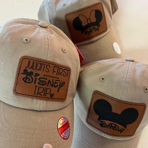 1st Disney Trip Boys, Happiest kid Disney Ball Cap, Disney ball cap, Disney father son hats, Mickey Kid Caps, Summer Disney Hats