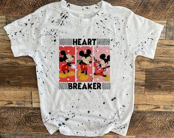 Felpa per bambini di San Valentino Disneyworld: Felpa con cappuccio per bambini Mickey Heart Break