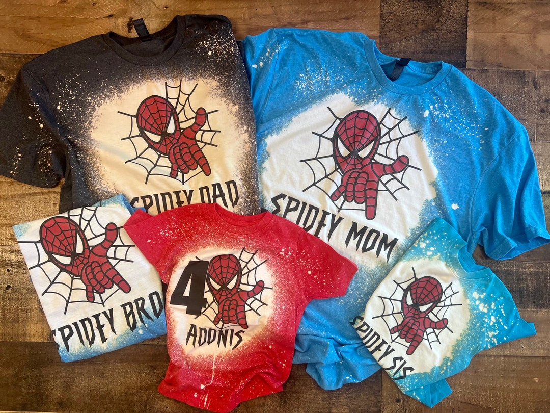 Camisas Personalizadas Camisas De Spiderman Para CumpleaÃ±os