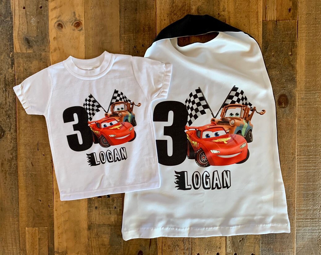 Cars Lightning McQueen Birthday Shirt, Cars Shirt, Mater Boys Shirt, Mater Birthday Raglan, Car Birthday Shirt, Car Party