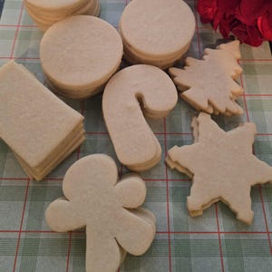 Blank Cookies for home cookie decorating, DIY cookies, undecorated vanilla sugar cookies