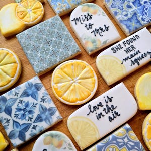 Amalfi Tiles and Lemons Sugar Cookies