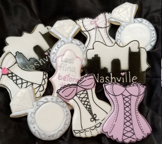 Bridal Shower Sugar Cookies, Last Fling Before the Ring Lingerie