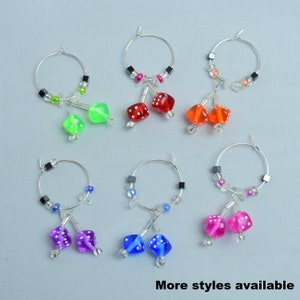 Handmade Wine Charms Set: Vegas Drink Tags