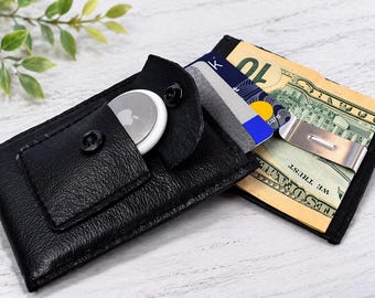 Airtag Wallet Men Mens Airtag Wallet Airtag Wallet Gift Slim Airtag Wallet Airtag Card Wallet Bifold Wallet Airtag Mens Leather Airtag