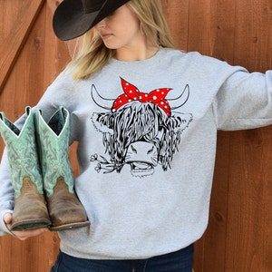 Highland Cow Shirt, Western Shirt, Country Shirt, Cow T-shirt, Farm Life, Country Girl, Cowgirl Shirt, Southern Shirt, Rodeo Shirt, Boho Tee