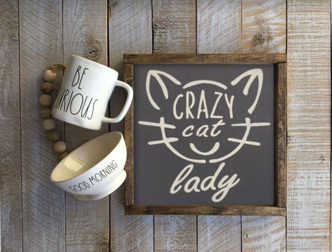 Crazy Cat Lady Hug Cat Repeat Coffee Sign Coffee Coffee - Etsy