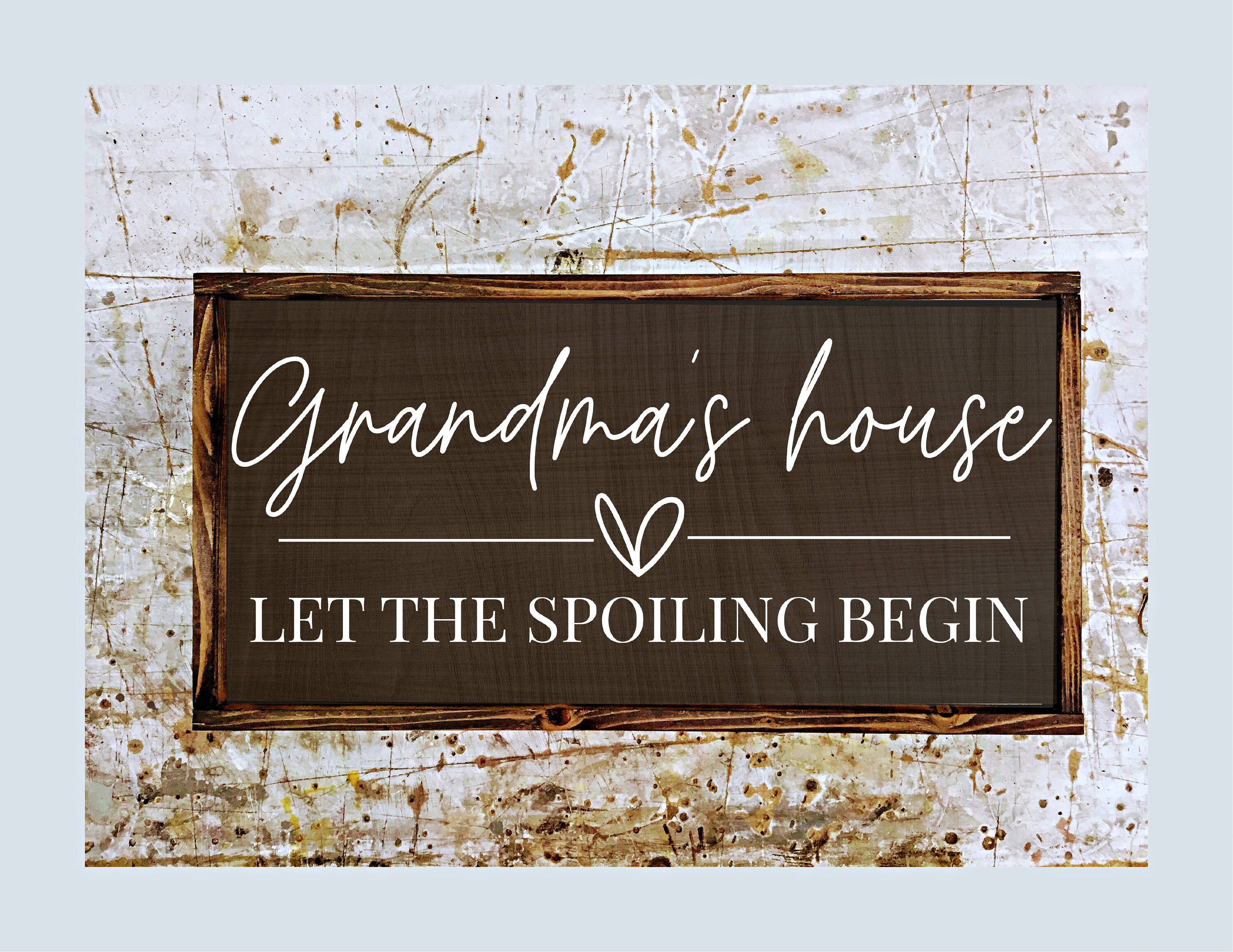 Grandma Sign Grandma Quote Sign Wood Sign Framed Sign Etsy