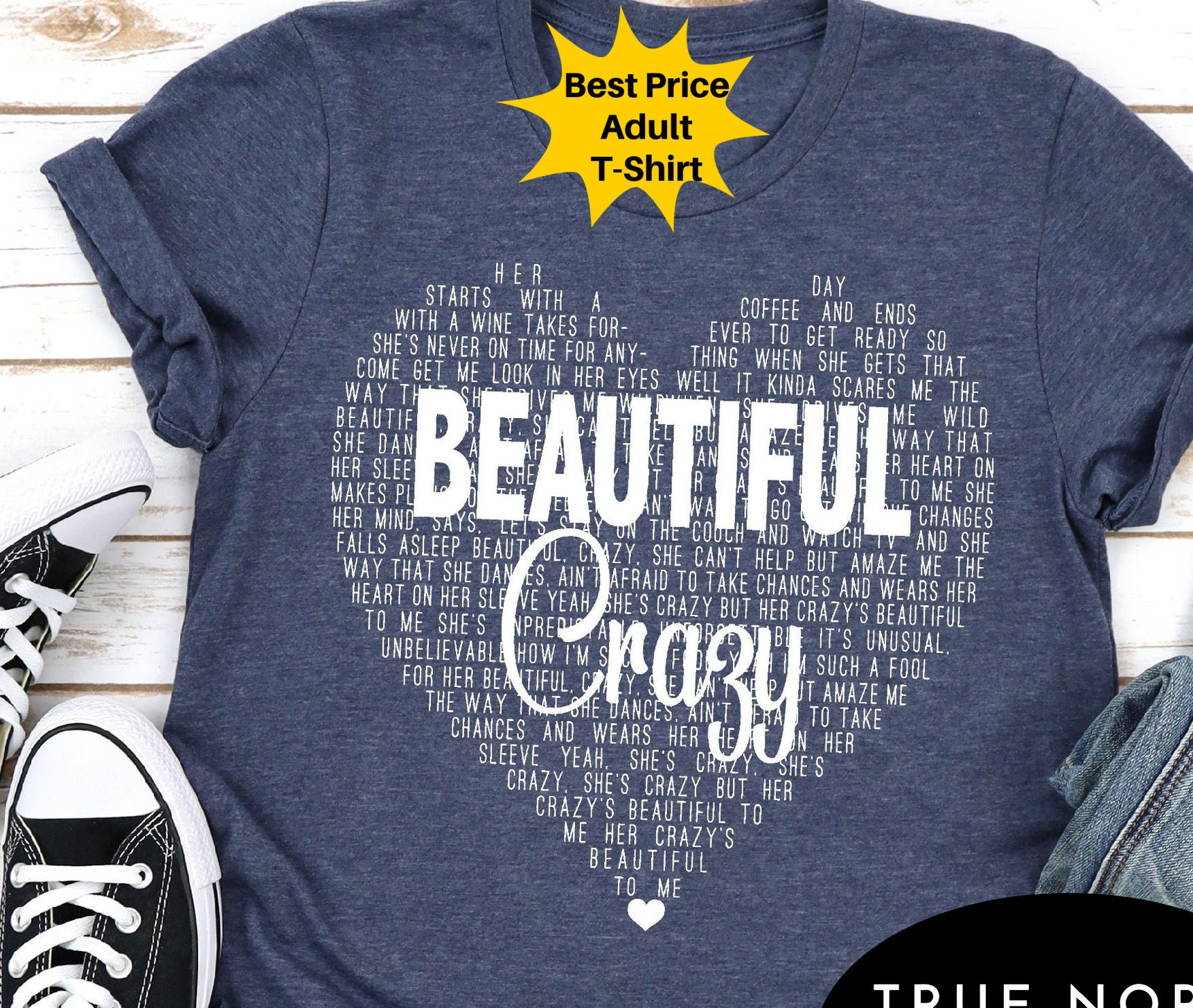 Beautiful Crazy Shirt Beautiful Crazy Lyrics Shirt Country 