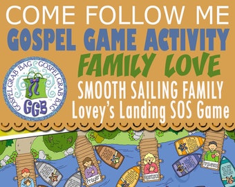 Faith, Prayer, Forgiveness, Repentance ACTIVITY KIT My Smooth Sailing Family - Lovey's Landing SOS Game for Come Follow Me Primary & Home