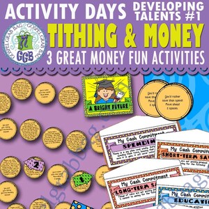 Aktivitetsdagar Utveckla talanger Mål 1 - Inbjudan/AKTIVITETER: Spelet "Tänk på dina pengar", Pengaåtagande, Himlens fönster Bibeljakt