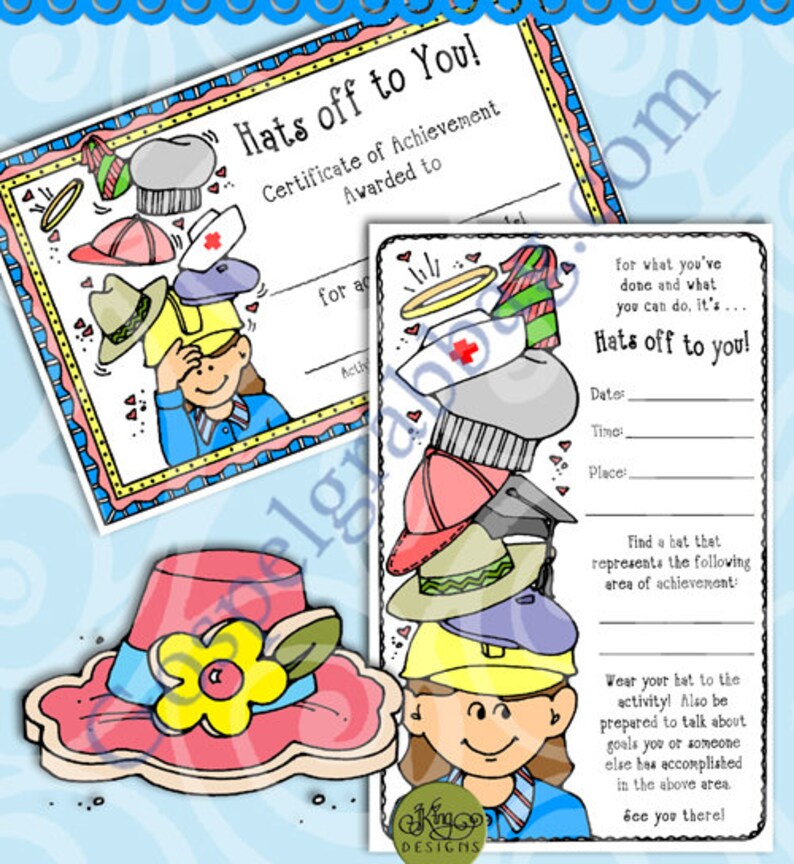 Activity Days Recognition Activity Theme hats off to You Celebrate