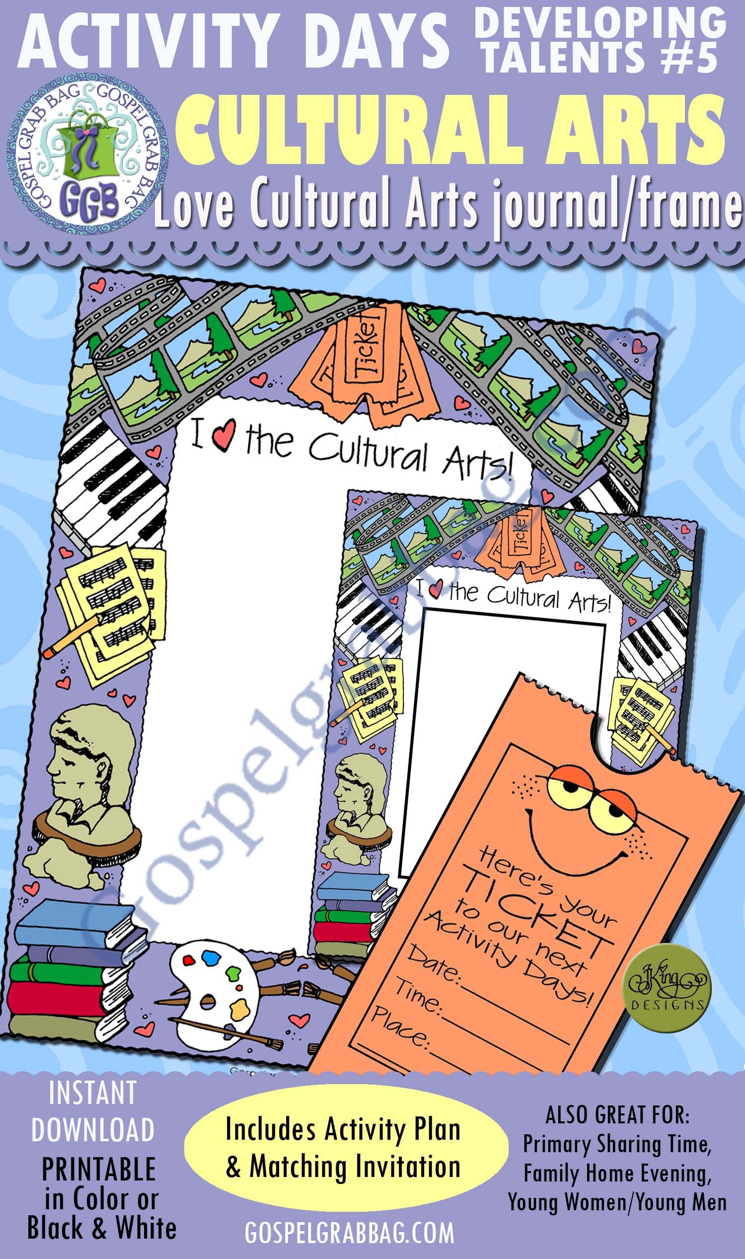 Activity Days Developing Talents Goal 5 here's Your Ticket Invite ...