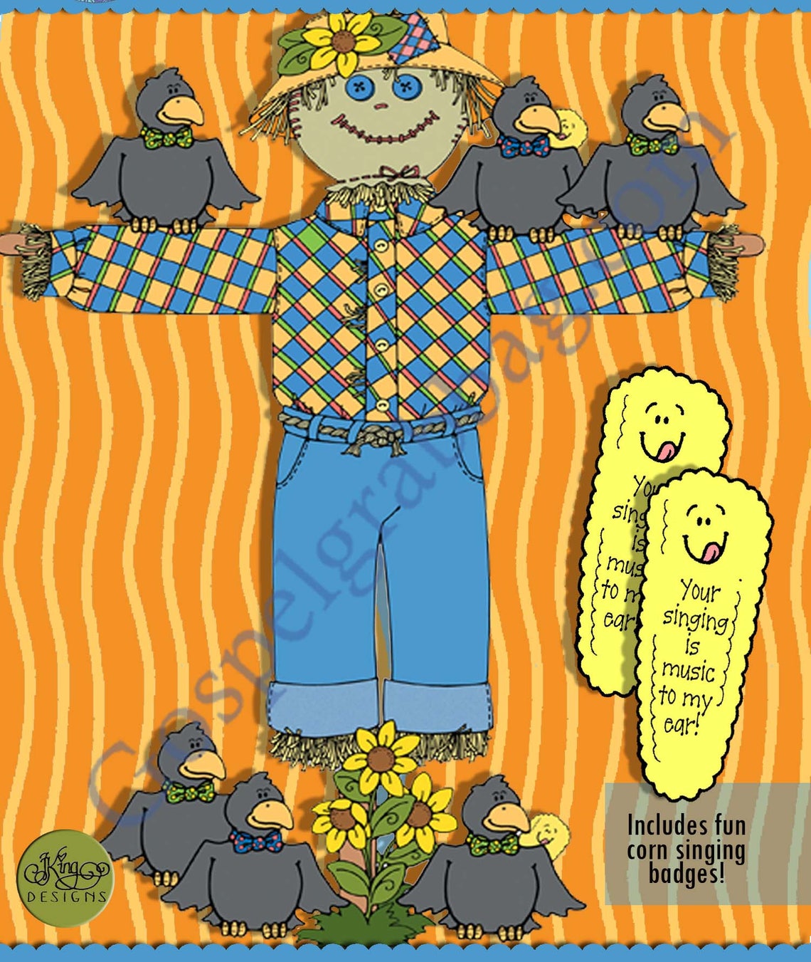 Primary Music Singing Activity, “scarecrow Fun! – Build a Scarecrow Singing Meter &amp; Singing ...