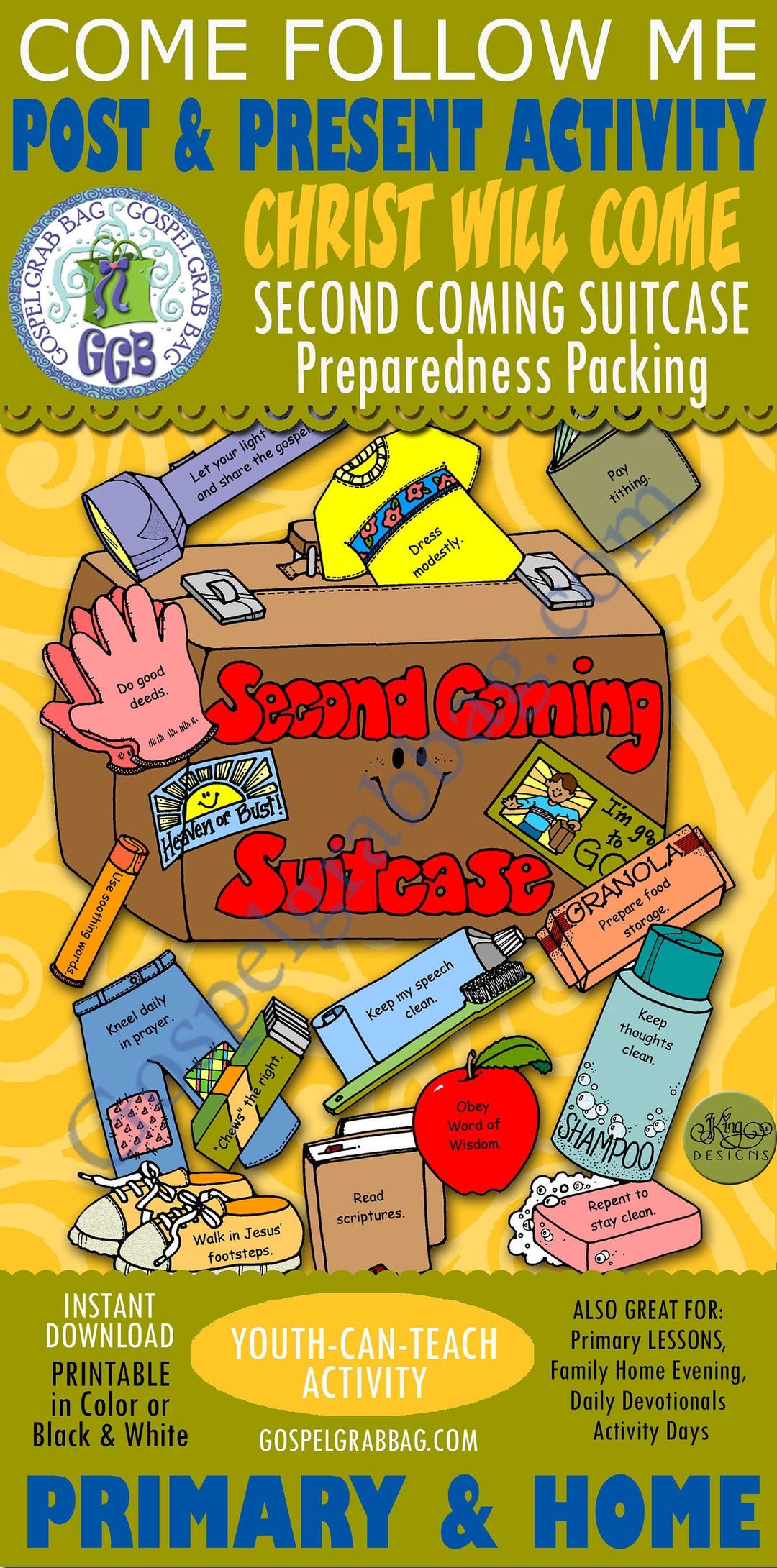 SECOND COMING Post-and-present Activity: Second Coming Suitcase ...