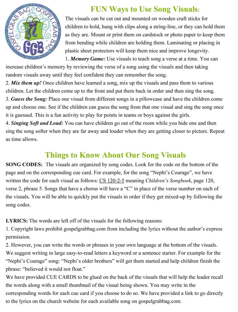 SONG nephi's Courage VISUALS Pictureforeveryverse, Music for Primary