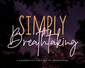 Handwritten font, Handwriting font, Signature font, Font duo, Sans serif font, Branding, Instagram font, Website font, Logo font, Cursive