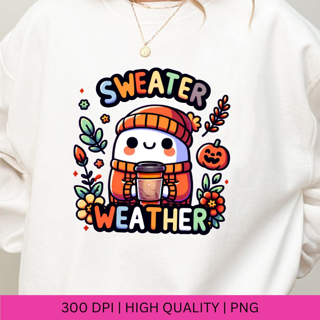 Retro Kawaii Fall Bundle PNG, Halloween Cute Ghost Png Bundle, Pumpkin ...