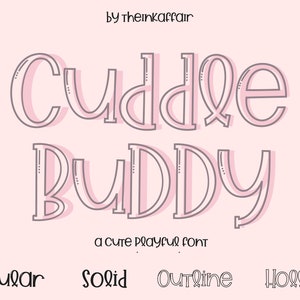 Handwritten Font, Outline Font, Unisex Font, Craft Font, Handwriting Font, Bundle, Playful Font, Cute, Whimsical, Doodle, Quirky, Smooth