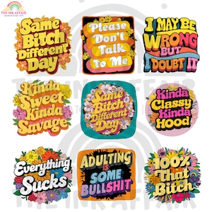 Sublimation bundle files for Mugs, Sarcastic PNG Designs, Funny Sublimation PNG Bundle, Sweary Funny Mom Tshirts, Swearing Adult Sublimation