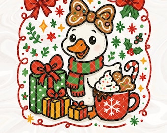 Preppy Christmas Goose Png, Christmas Png, Santa Goose Png, Christmas Design, Silly Goose, Cute Goose Kokietka, Funny Christmas Sublimation