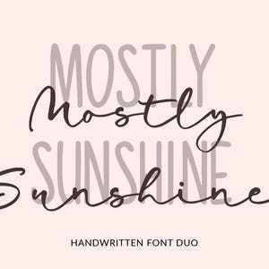 Handwritten font, handwriting font, sans serif font, script font, cursive font, cute font, wedding font, font duo, font bundle, logo font