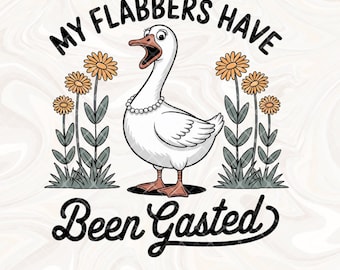 Mis flabbers han sido gaseados PNG, Humor de ganso sarcástico PNG, Regalo de broma Ganso grosero Estado de ánimo Animal sarcástico PNG, Actitud Humor adulto Ganso divertido PNG