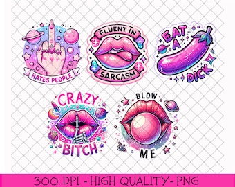 Funny Sublimation Adult Humour Sweary PNG Bundle, Sarcastic Puns Png Bundle, Rude Mean Funny Mom png for Mugs & T-shirt Designs, Mug Quotes