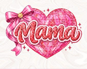 Valentine Mama Coquette png, Preppy Brushstroke Valentine png, Mama Valentine png, Valentines day png, Retro Mama Valentine