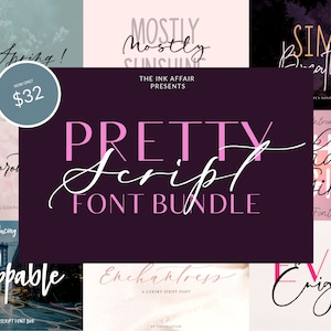 Wedding Fonts, Script Font, Handwriting Font, Bold Font, Font Bundle, Luxury Script, Calligraphy Font, Brush Font, Signature Font, Instagram