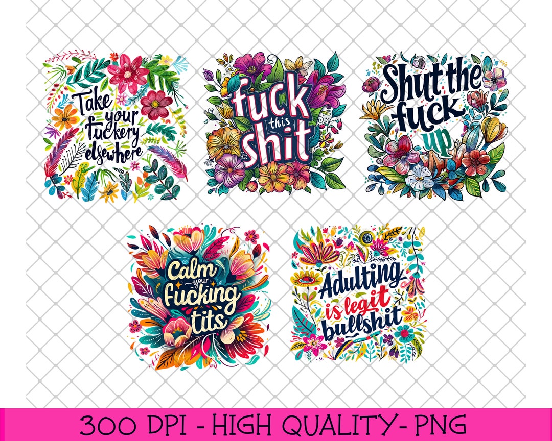 Funny Sarcastic Adult Rude Quotes PNG Bundle, Sarcastic Png, Funny Png ...