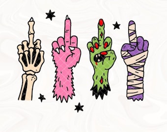 Halloween Png, Spooky season png, Monster Mash png, Retro Halloween png, Spooky Bitch, Pretty Girls Walk, Vintage Witchy png, Skeleton png