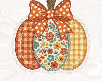 Preppy blommig höstpumpa PNG, pumpa spetslappsmönster PNG, trendig hösthöst PNG, kokett höst PNG, pumpakrydda PNG, det är säsongen PNG