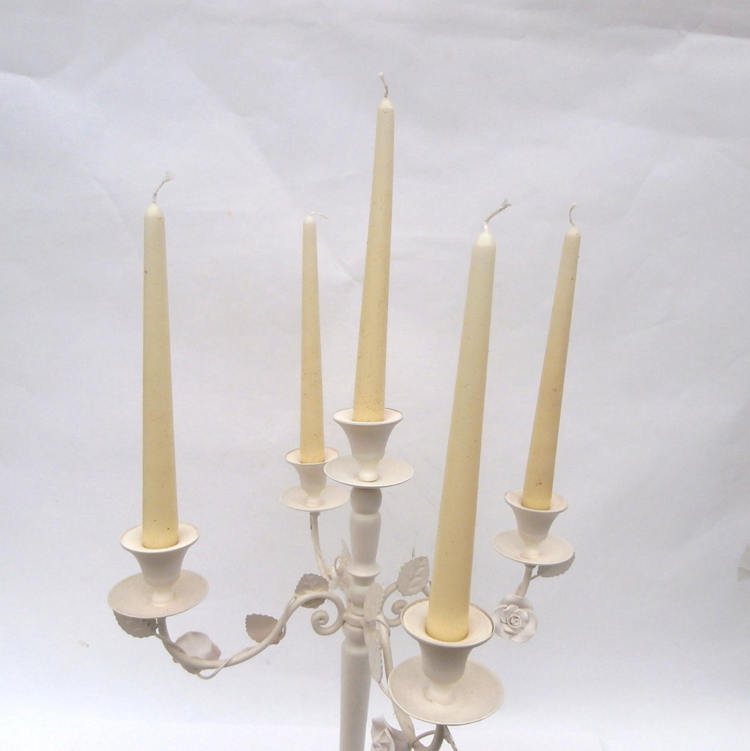 12 X Ivory Non Drip Dinner Candles Tapered Candles Unscented Etsy