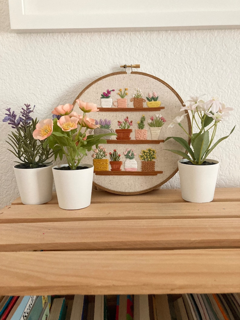 The Flower Shop Embroidery Pattern Instant Digital Download PDF Embroidery Pattern and Stitch Guide image 9