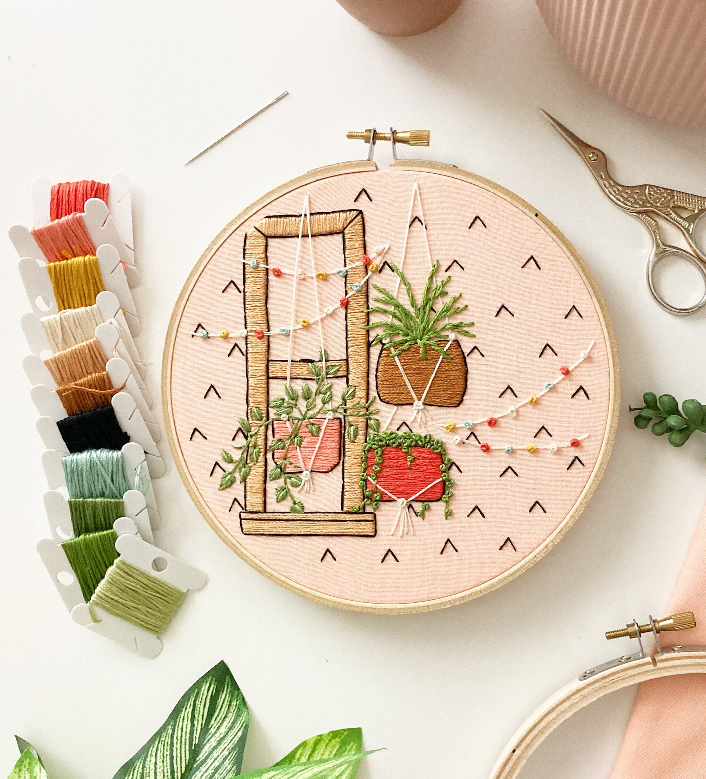 Plant Party Embroidery Pattern - Instant Digital Download - PDF ...
