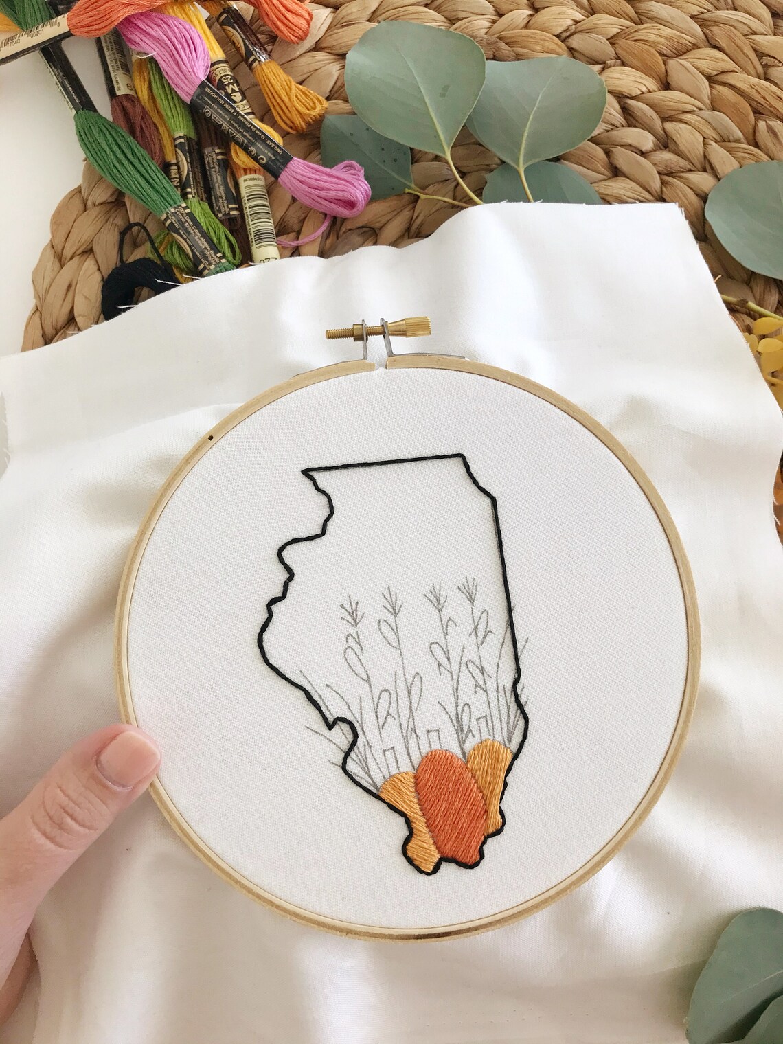 Illinois Embroidery Pattern and Stitch Guide - Digital Download - Etsy