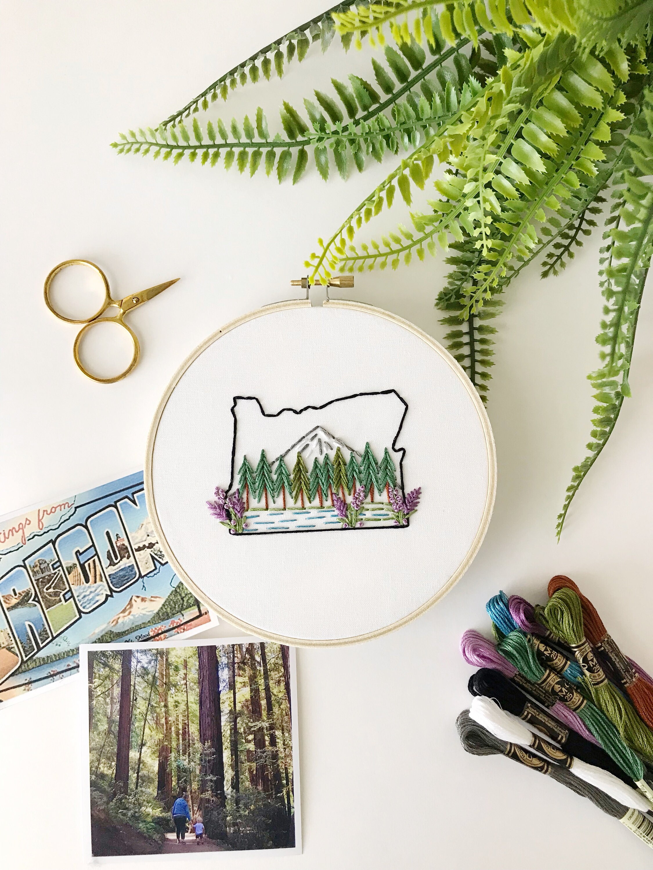 Oregon Pattern Oregon State Embroidery Pattern - PDF Digital Download - Pattern and ...