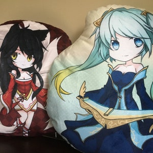 League of Legends : Ahri et Sona Pillow