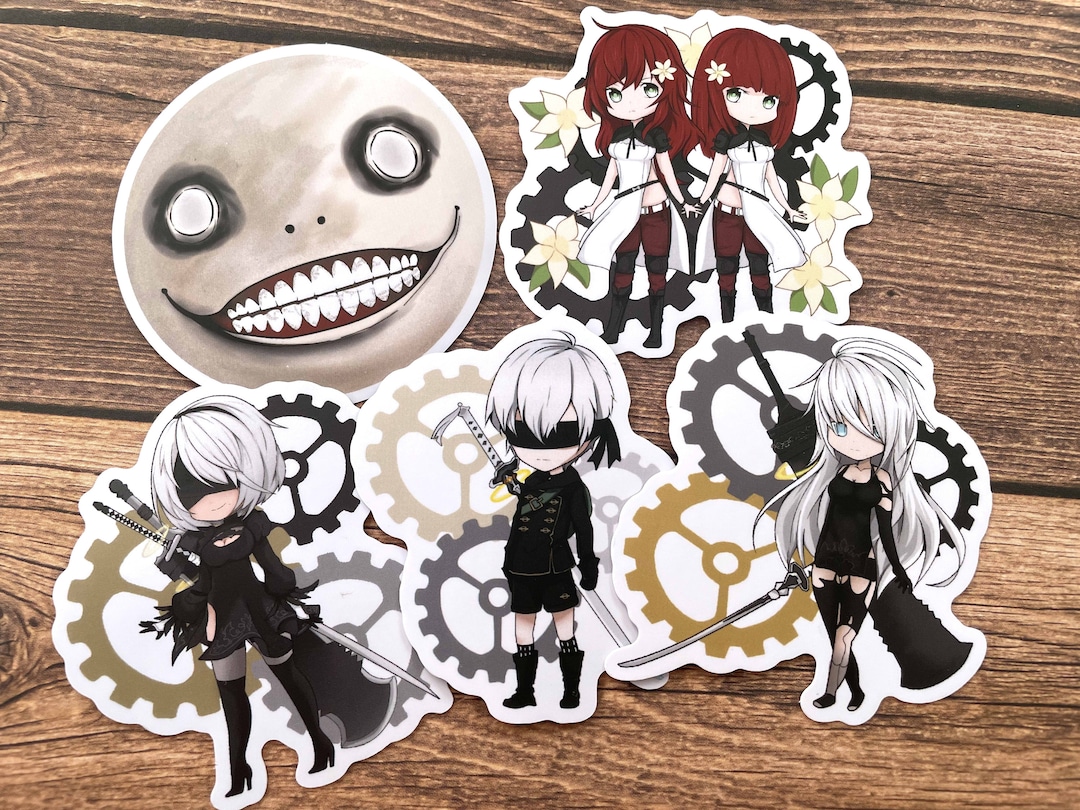 NieR ラバスト アクキー ステッカー Amazon.co.jp: 100枚入 for ニーア オートマタ 防水ステッカーセット