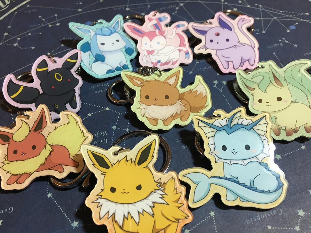Eeveelution Keychain||buy 2 Get 1 Free|| - Etsy