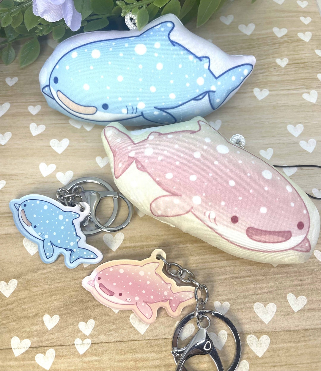 Whale Shark Keychains Etsy