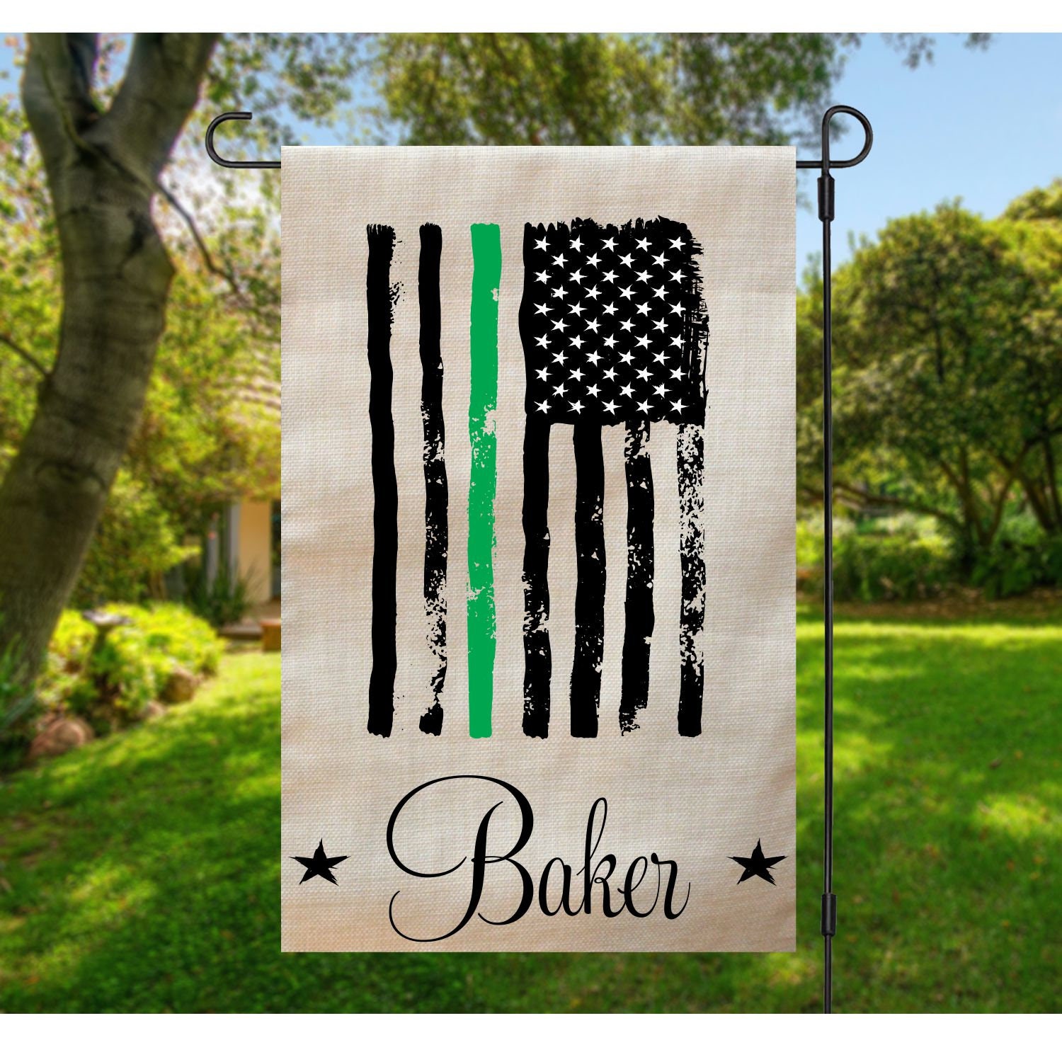 Military Flag Military Sign Personalized Garden Flag Etsy