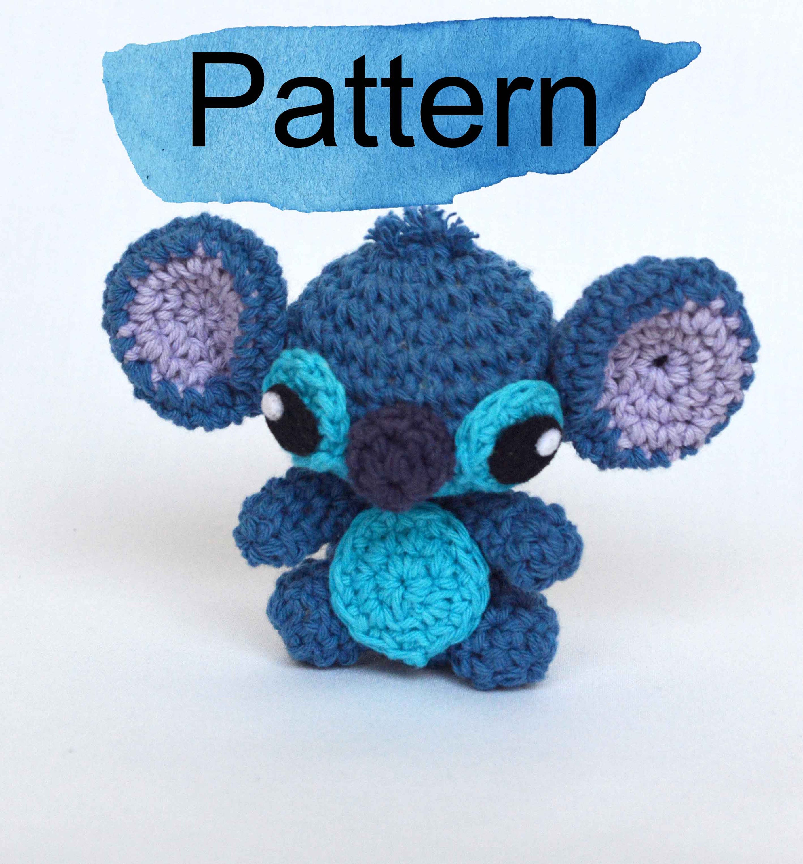 Stitch mini amigurumi crochet doll PATTERN. Lilo and Stitch Etsy