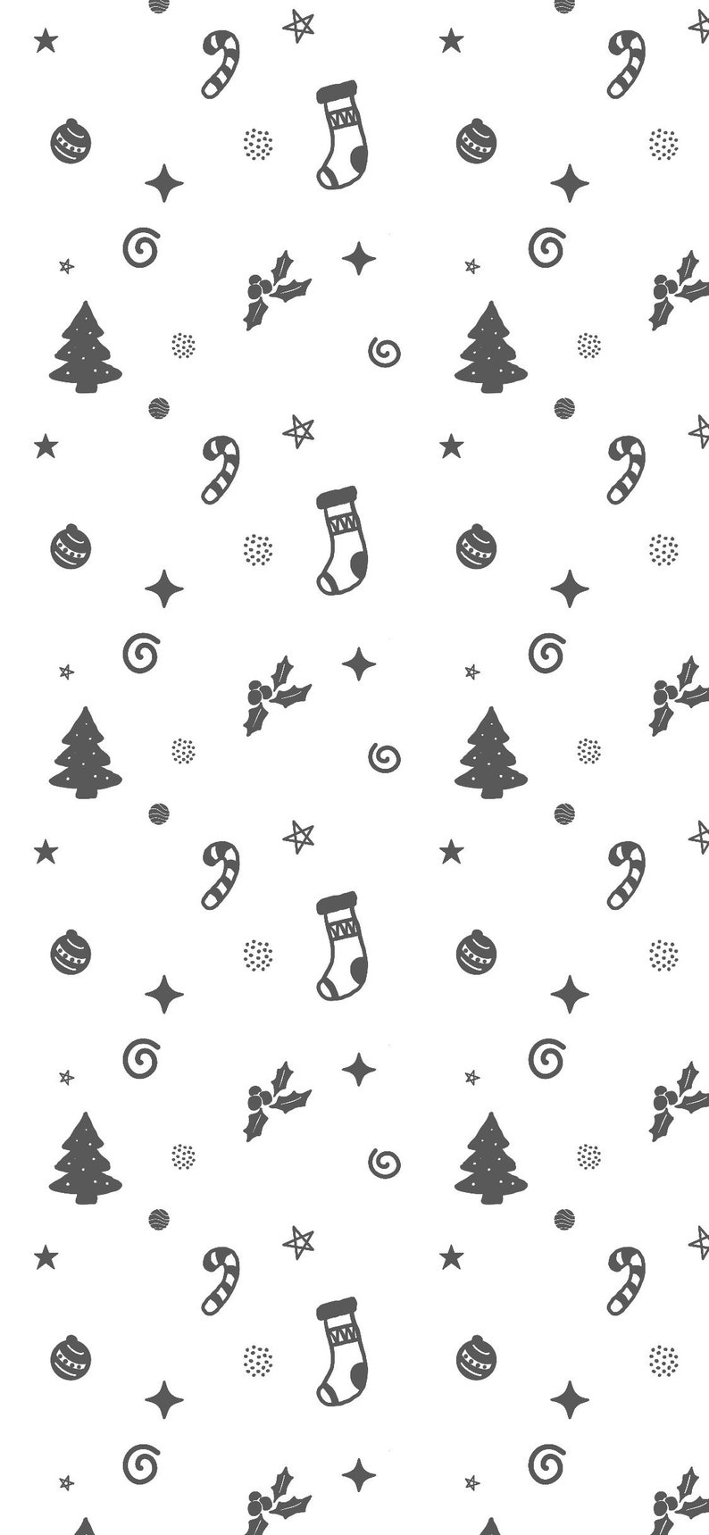 Phone Wallpaper 1 set of Lovely Christmas Lock Screen Wallpaper, Mobile Screen Phone Background, Winter Wallpaper, Instant Download image 2