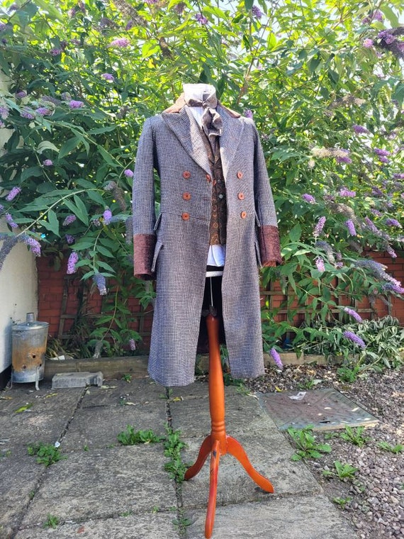 4th doctors tweed frock coat tom baker