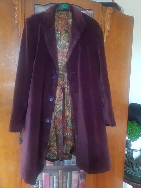 Steampunk purple frock coat
