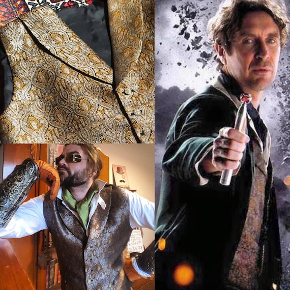 Paul mcgann inspired night of the doctor, steampunk waistcoat