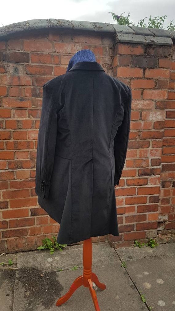 New 12th Doctor Who Peter Capaldi Black Velvet Coat