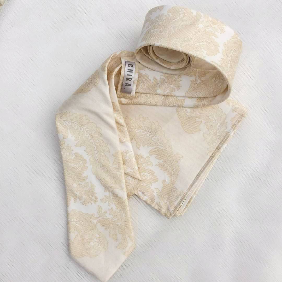 champagne gold necktie